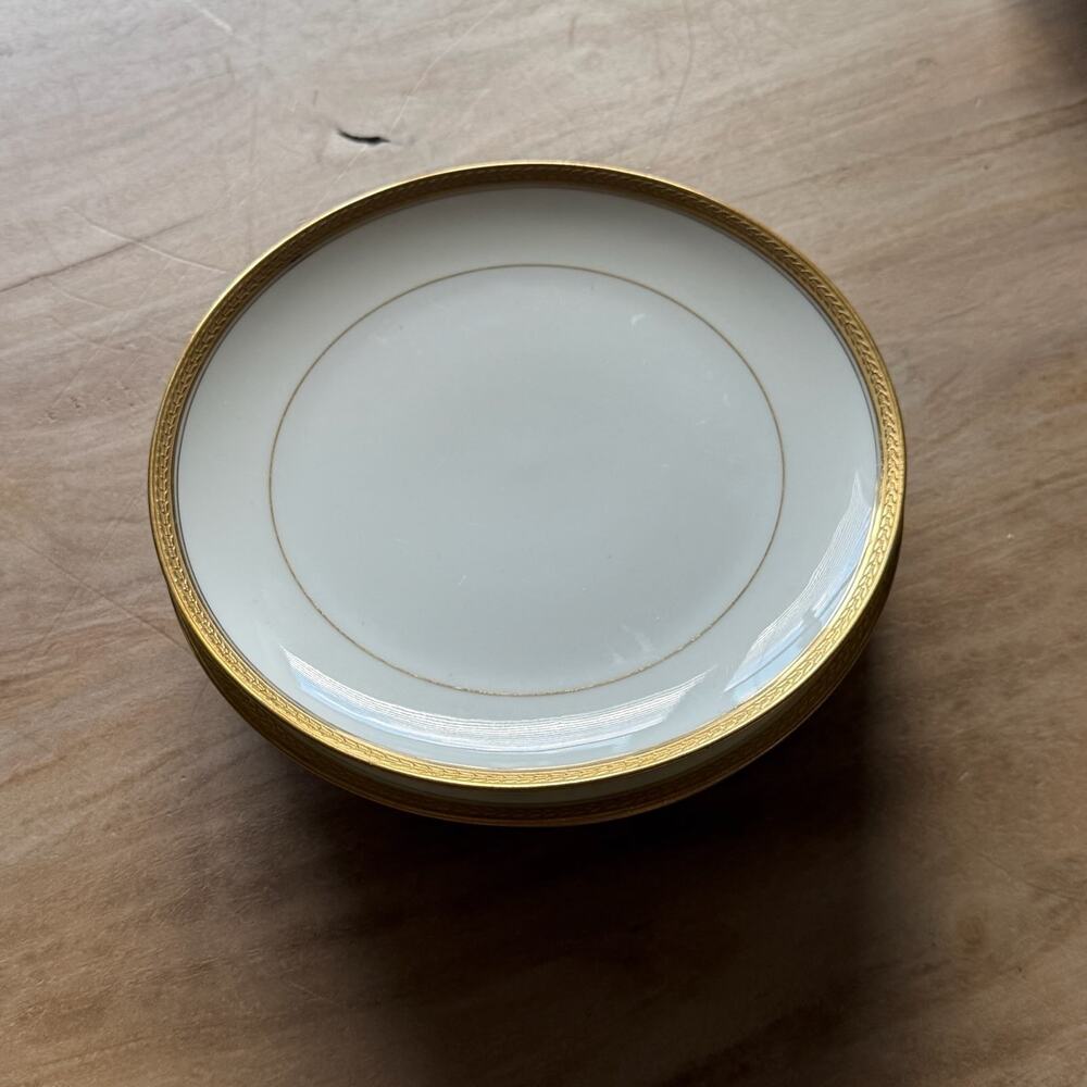 Antique Haviland & Co. Limoges Gold Encrusted Plates